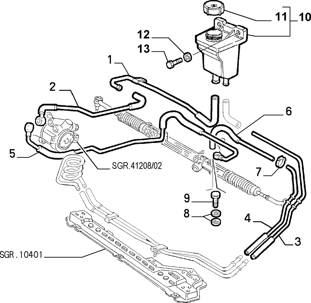 POWER STEERING HYDRAULIC SYSTEM 11