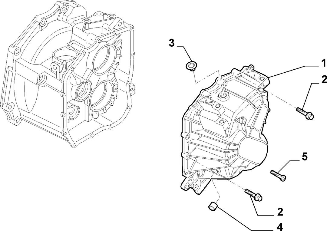 TRANSMISSION AND DIFFERENTIAL UNIT, CASING AND COVERS 2