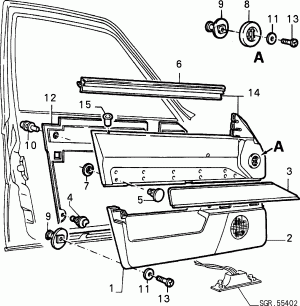 INTERIOR PANELS FOR FRONT SIDE DOORS 