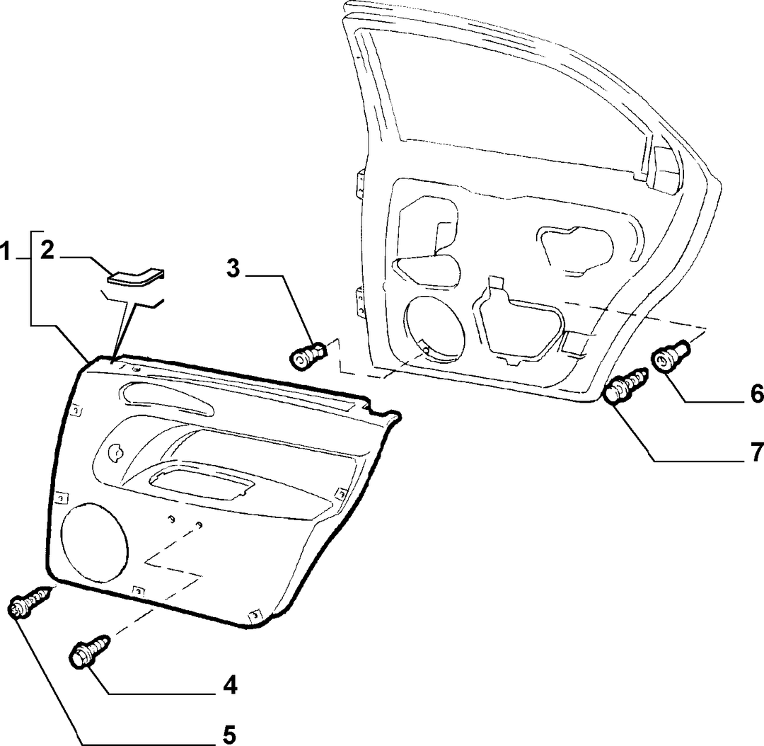 PANELS FOR REAR SIDE DOOR 10