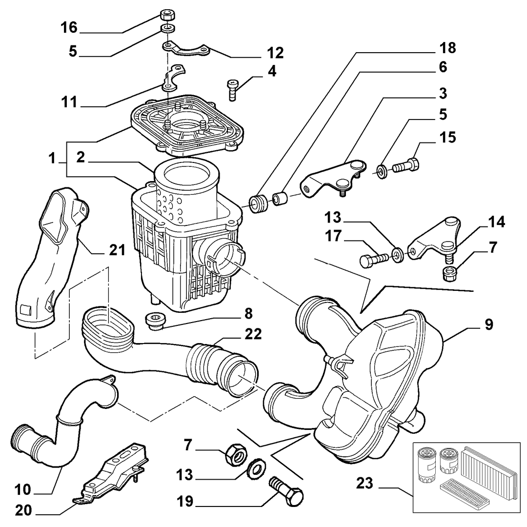 AIR FILTER AND PIPING 19