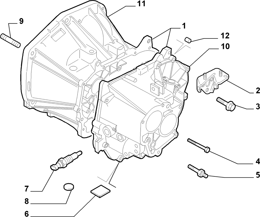 TRANSMISSION AND DIFFERENTIAL UNIT, CASING AND COVERS 1