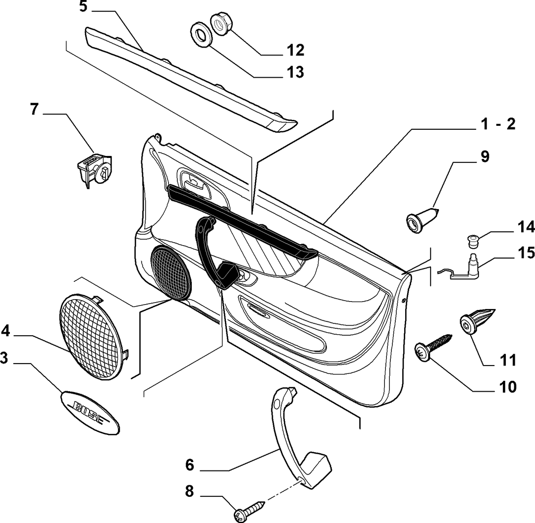 INTERIOR PANELS FOR FRONT SIDE DOORS 1