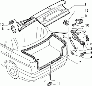 TRUNK SPACE COVER 