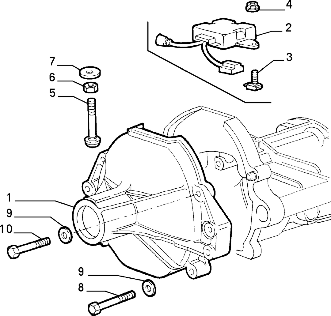 TRANSMISSION AND DIFFERENTIAL UNIT, CASING AND COVERS  1