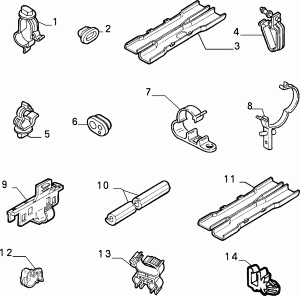CABLE SET FIXINGS 