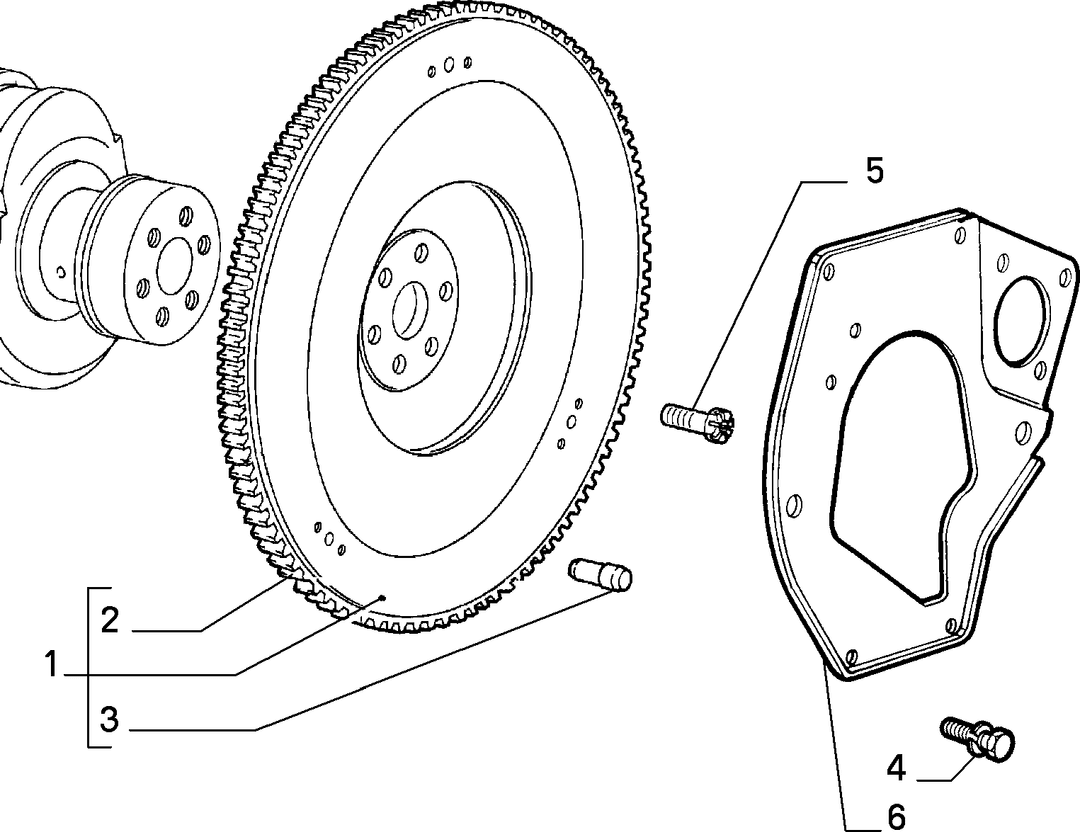 CRANKSHAFT AND FLYWHEEL 6