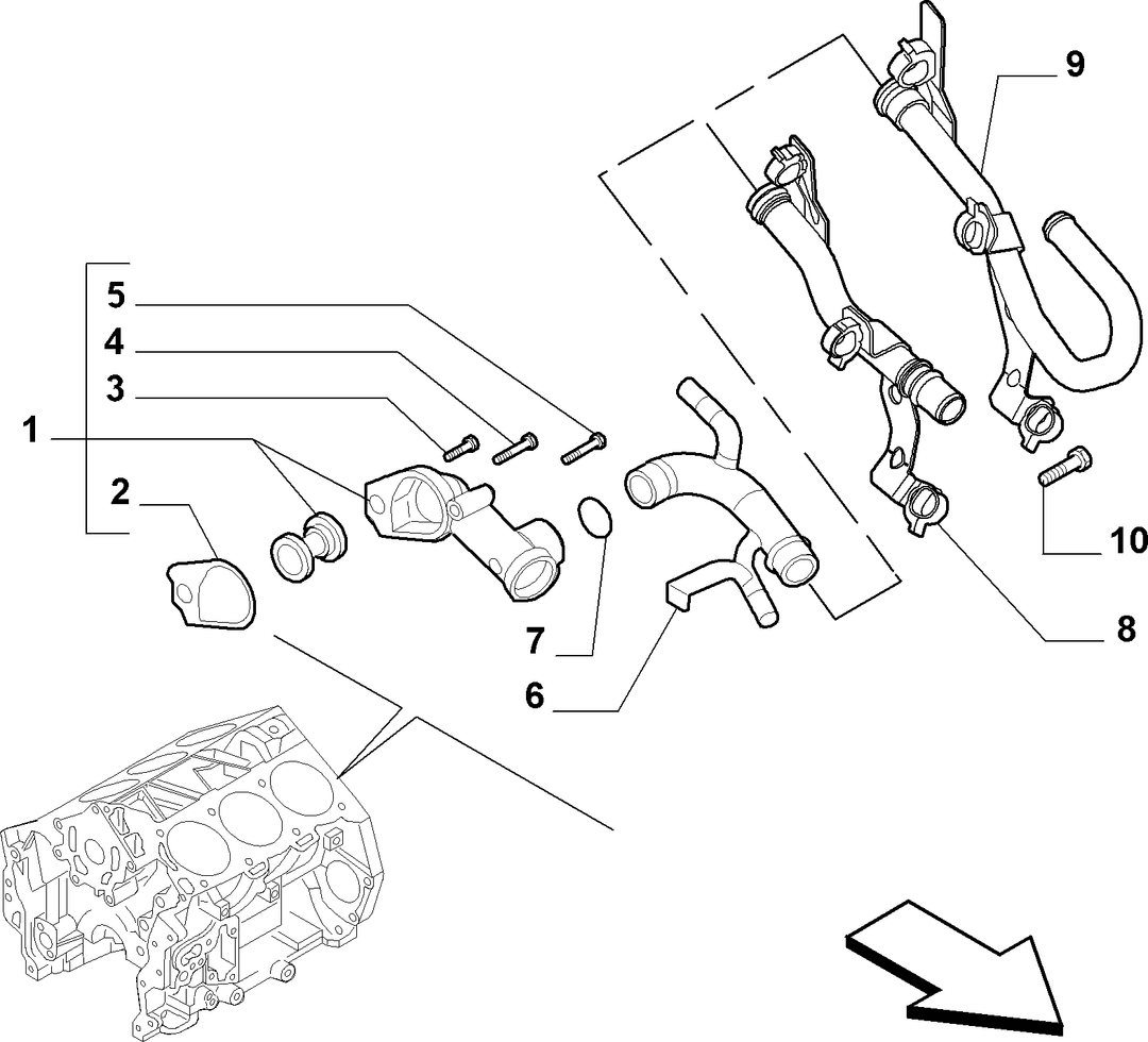 WATER PUMP AND LINES 6