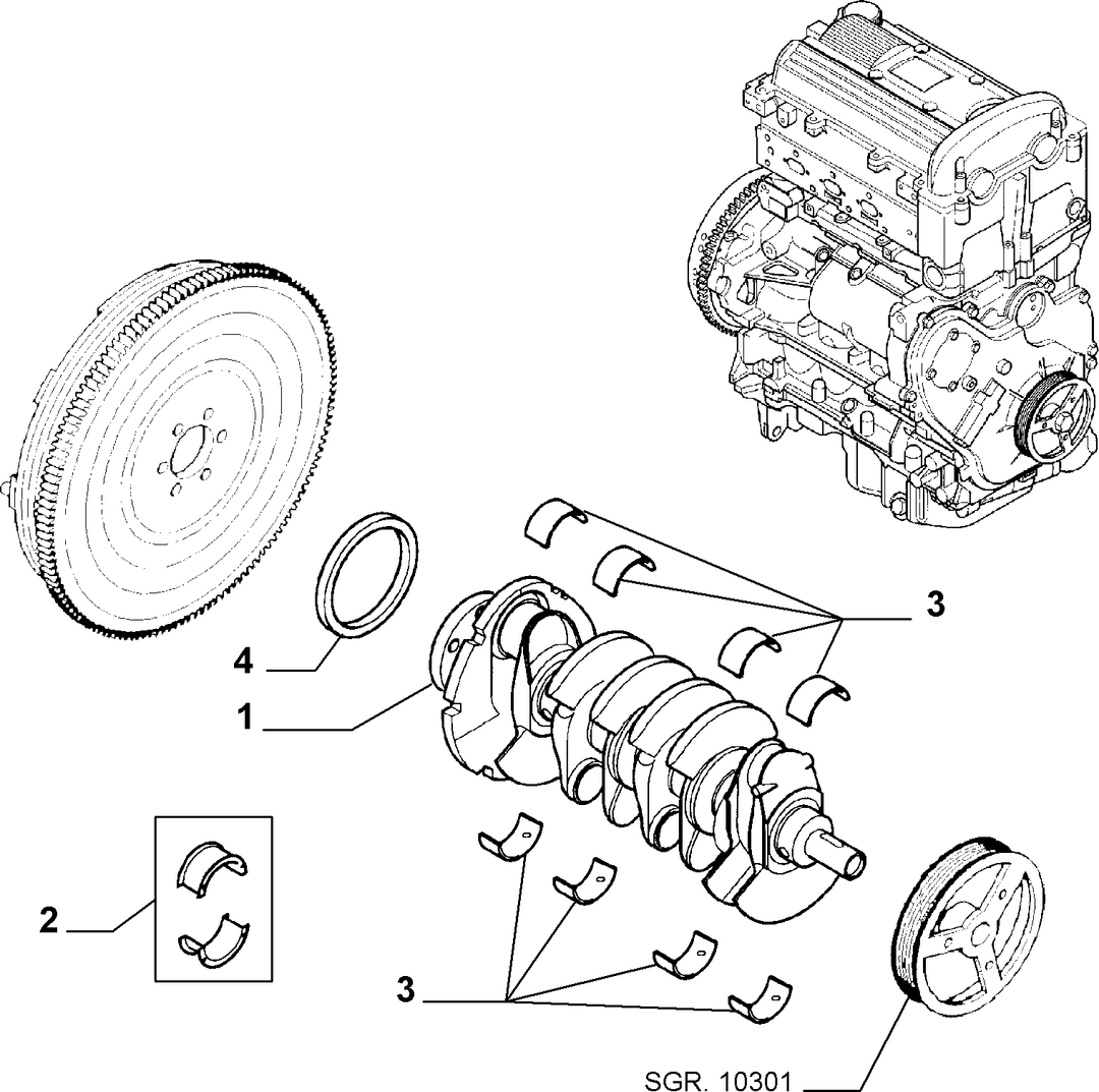 CRANKSHAFT AND FLYWHEEL 3