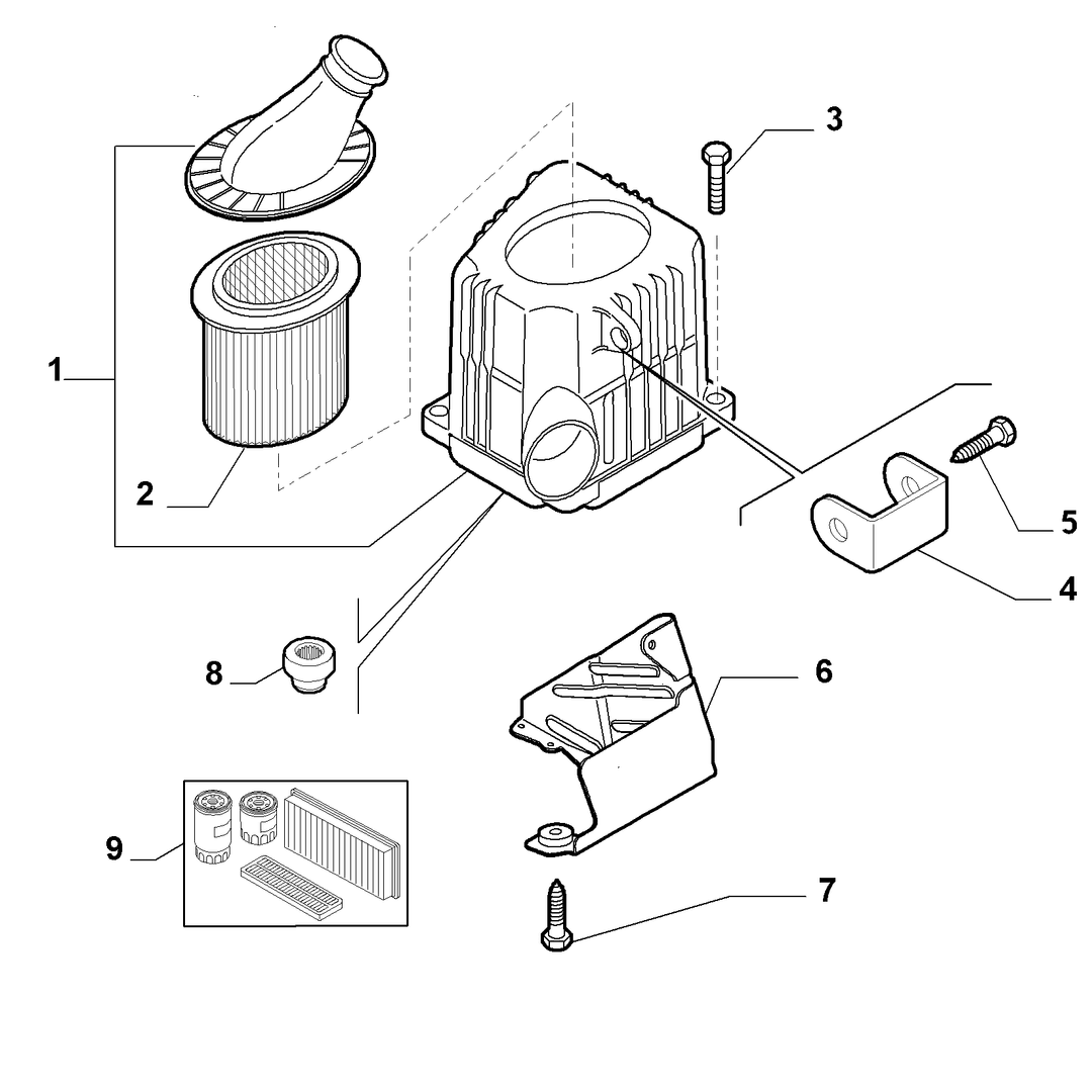 AIR FILTER AND PIPING 6