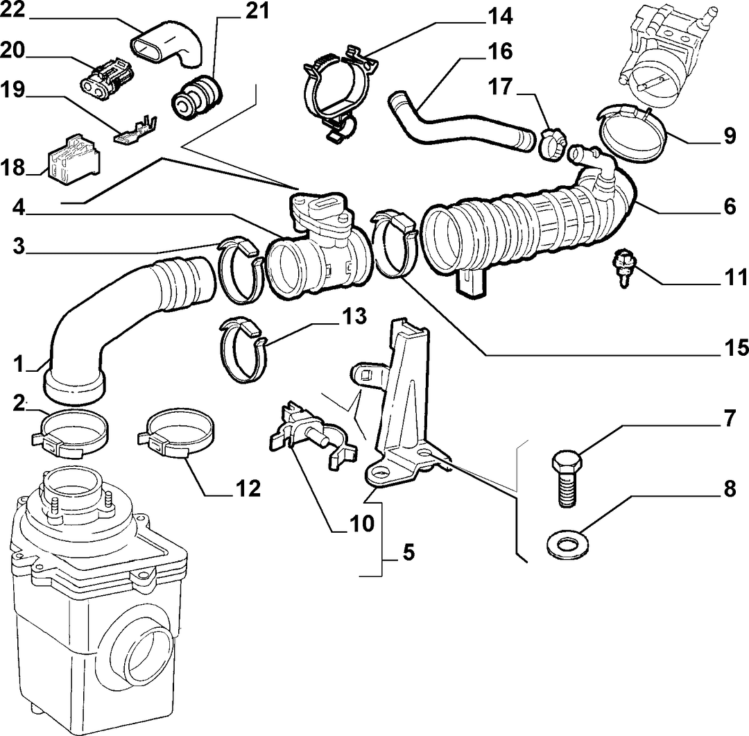 AIR FILTER AND PIPING 7