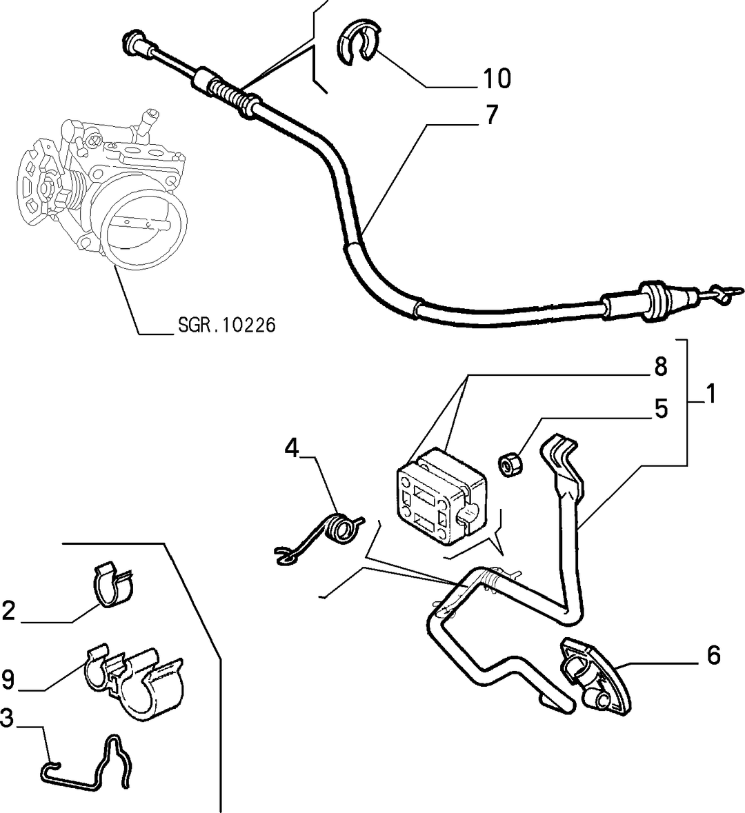 ACCELERATOR CONTROL LINKAGE 1