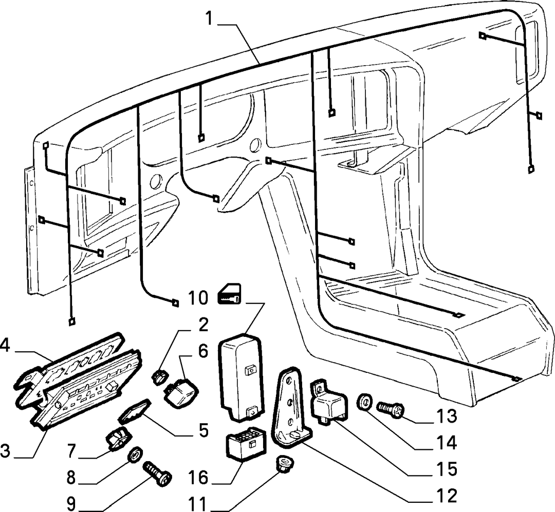 CABLE HARNESS (CENTRE)