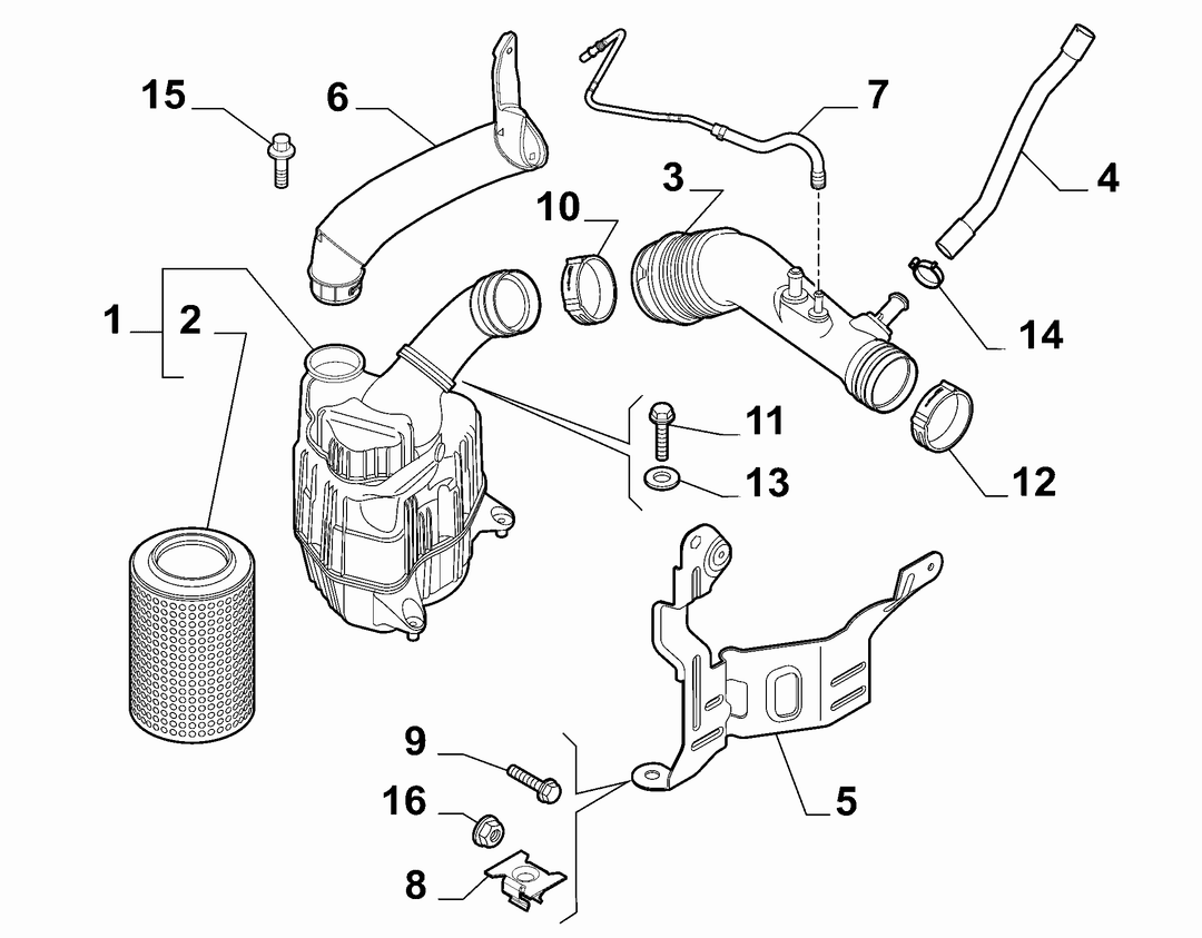 AIR FILTER AND PIPING 2