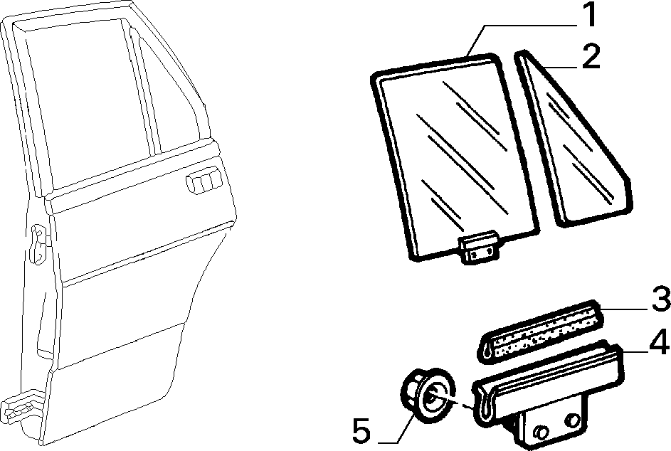 GLASS REAR SIDE DOORS  1