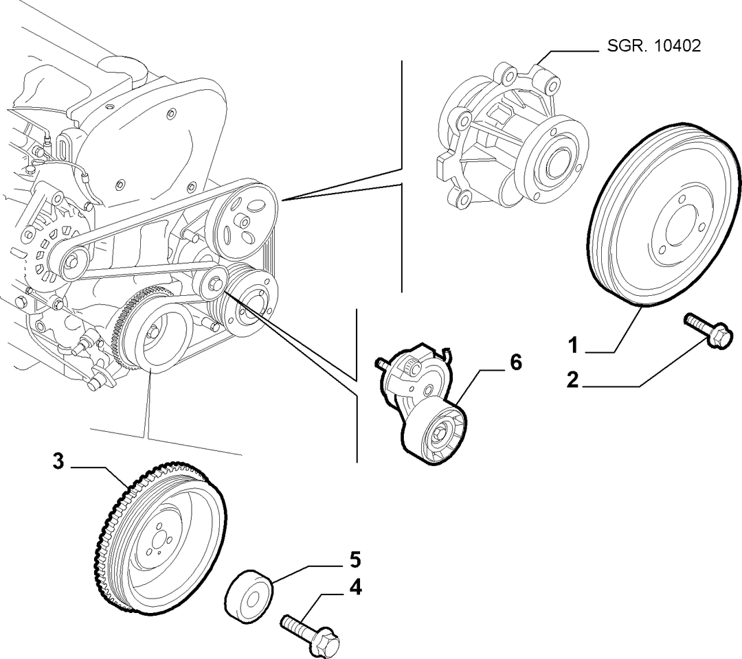 VARIOUS CONTROLS (BELTS AND PULLEYS) 12