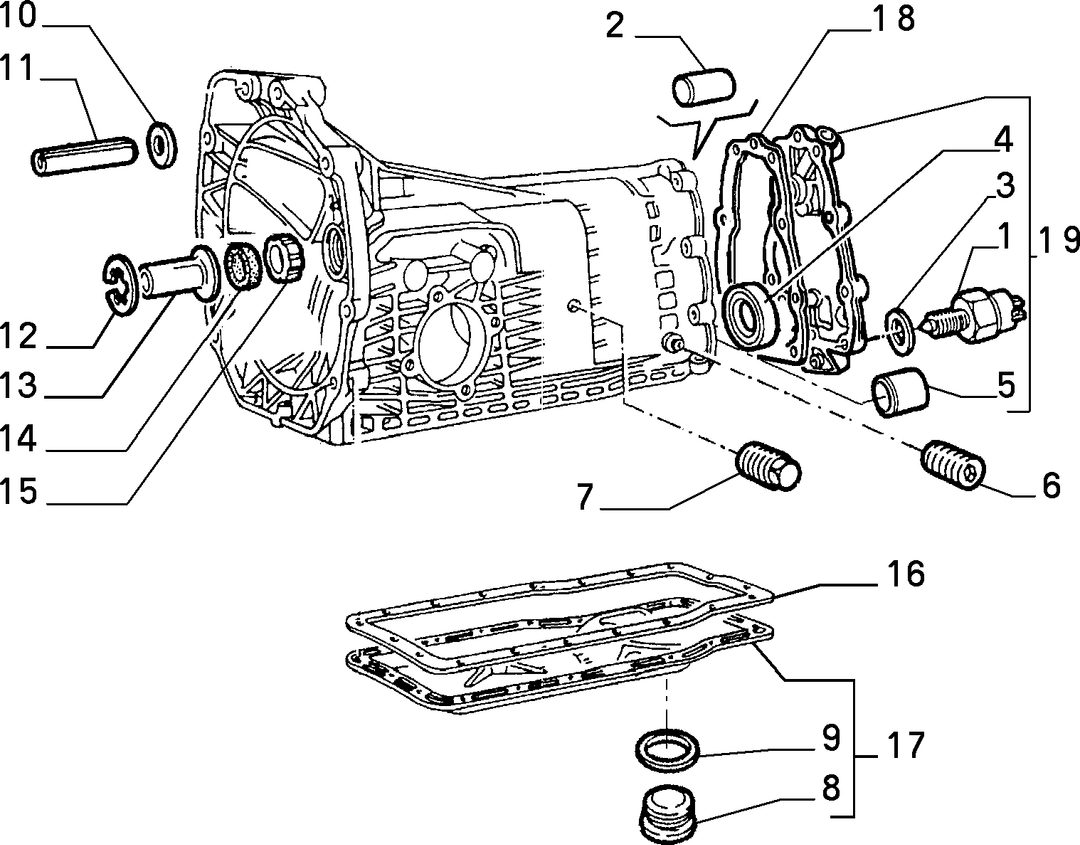 TRANSMISSION AND DIFFERENTIAL UNIT, CASING AND COVERS 2