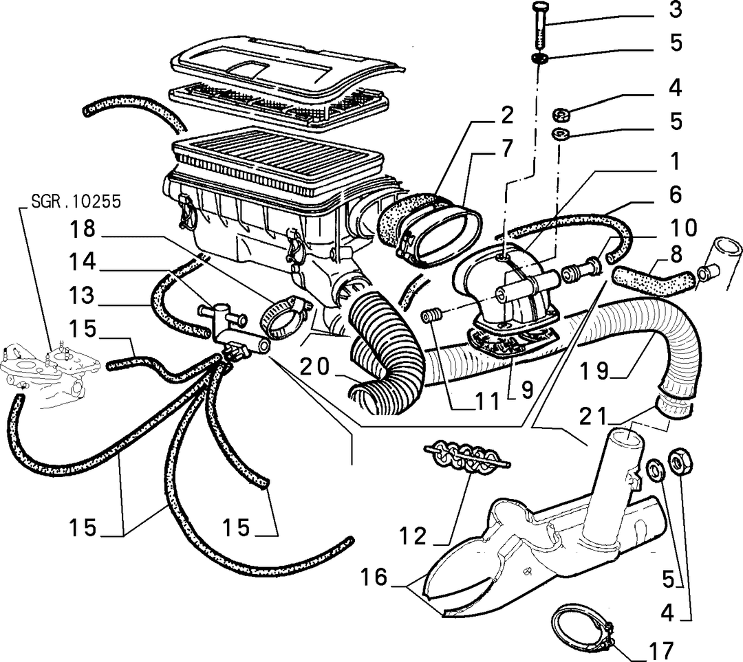 CARBURATOR AND AIR CLEANER 5
