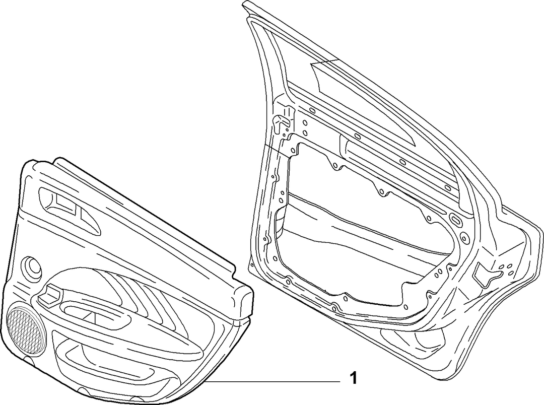 PANELS FOR REAR SIDE DOOR  2