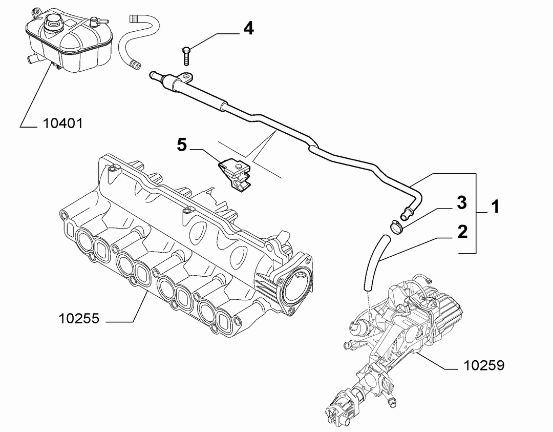 WATER PUMP, PIPES AND THERMOSTAT 1