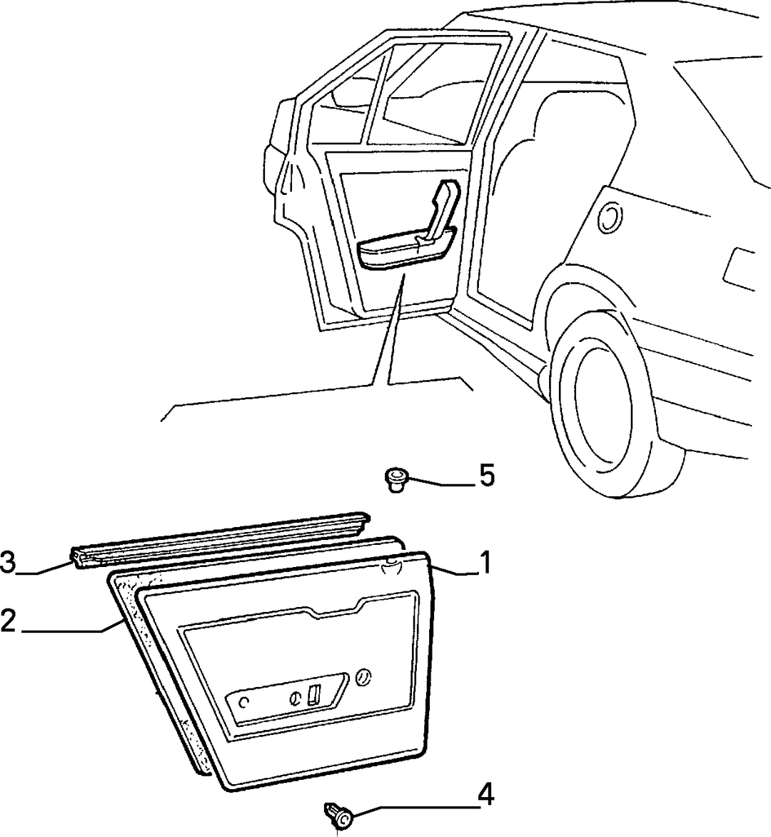 PANELS FOR REAR SIDE DOOR  1