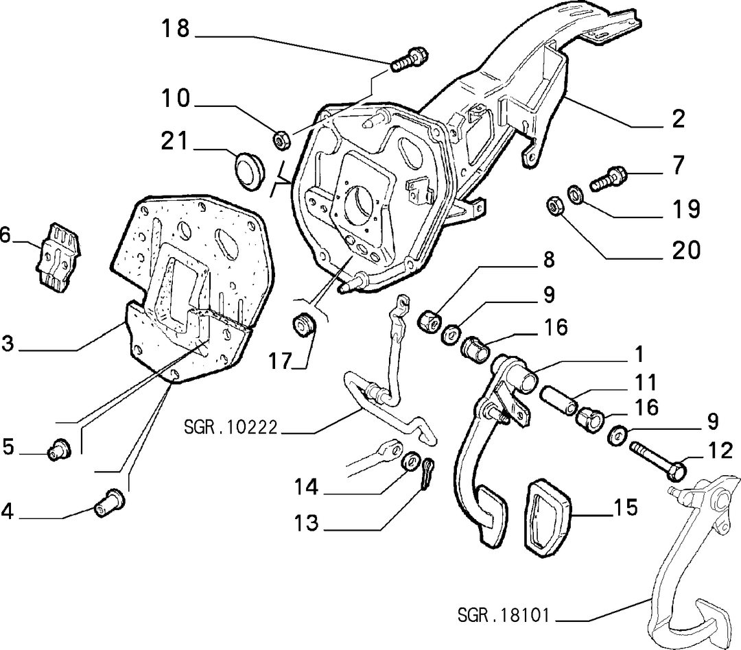 BRAKE PEDAL CONTROL 1