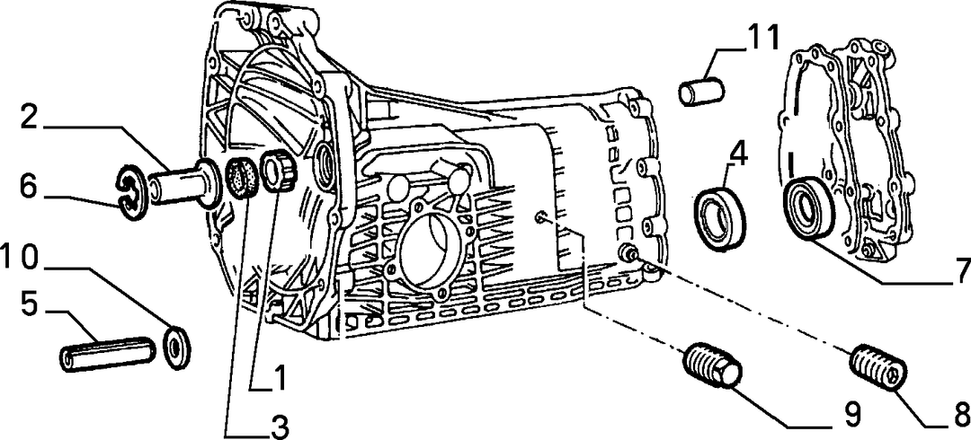 TRANSMISSION AND DIFFERENTIAL UNIT, CASING AND COVERS 2