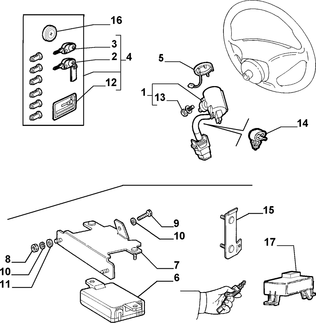 KEY SWITCH IGNITION 3