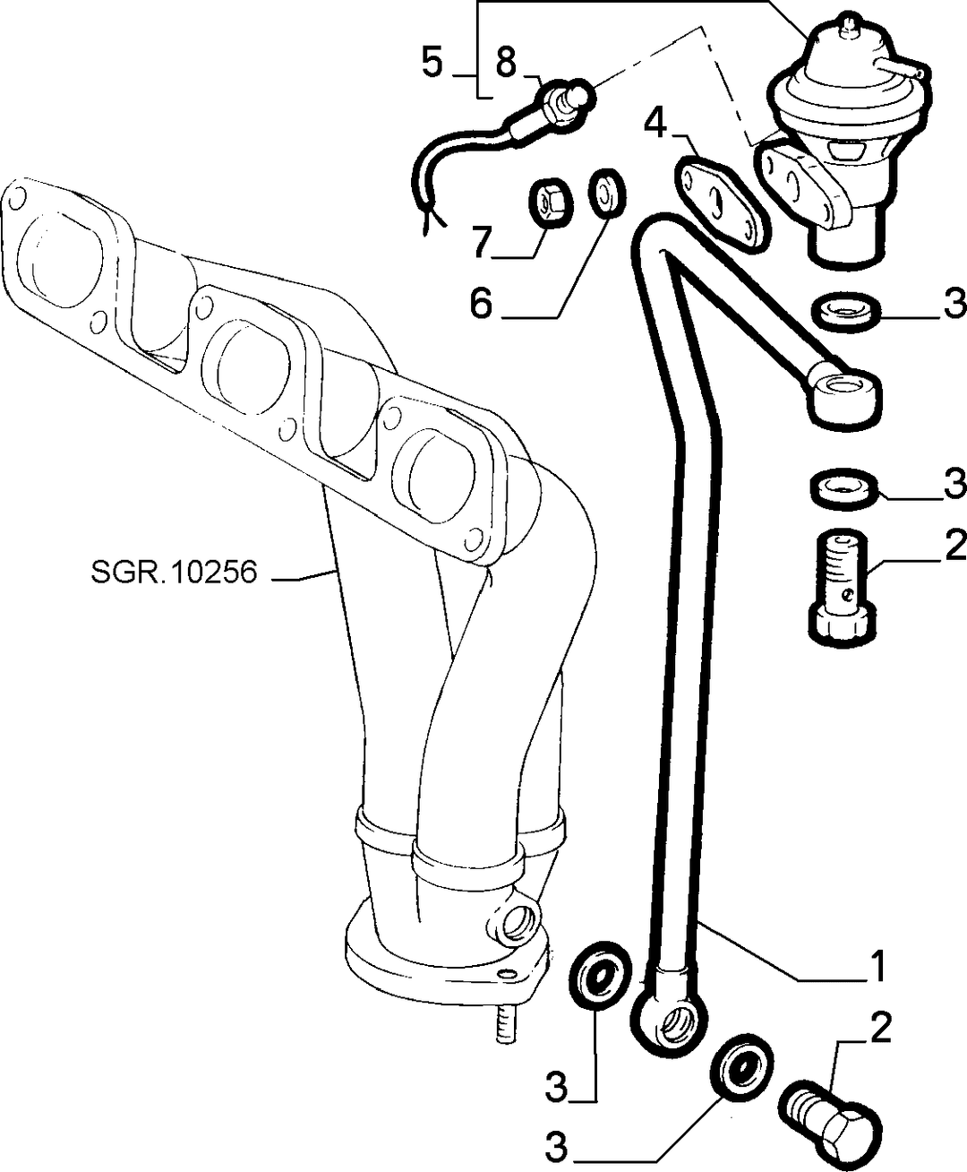 EXHAUST GAS CONTROL DEVICE