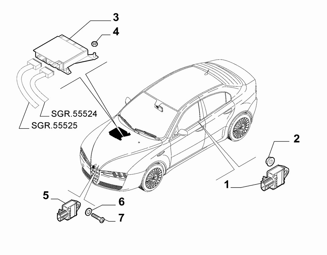 REMOTE CONTROL AIRBAG SENSOR
