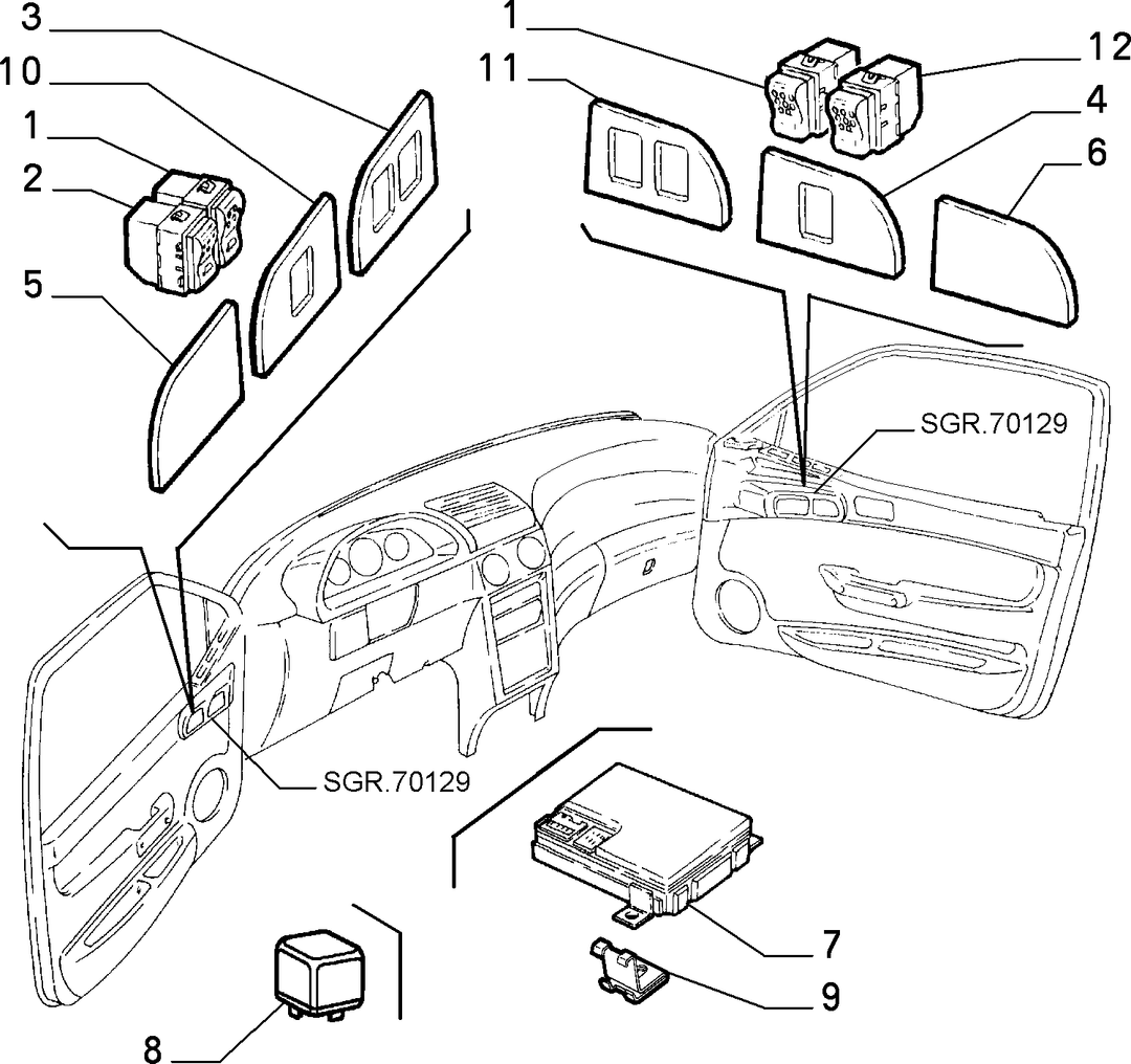 VARIOUS CONTROL PUSH BUTTONS AND SWITCHES  4