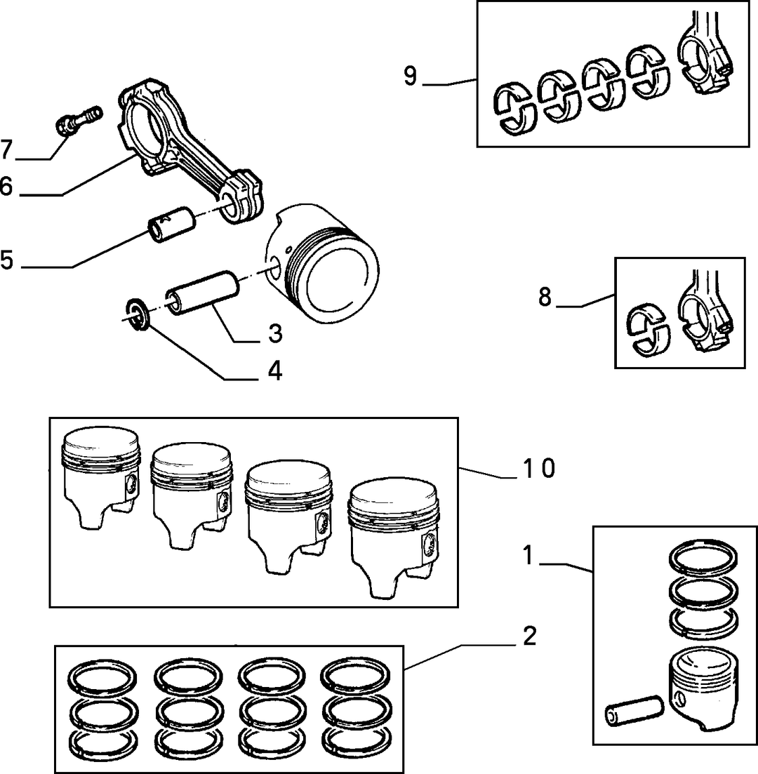 CONNECTING RODS AND PISTONS 1