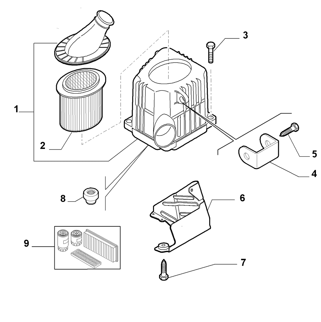 AIR FILTER AND PIPING 5