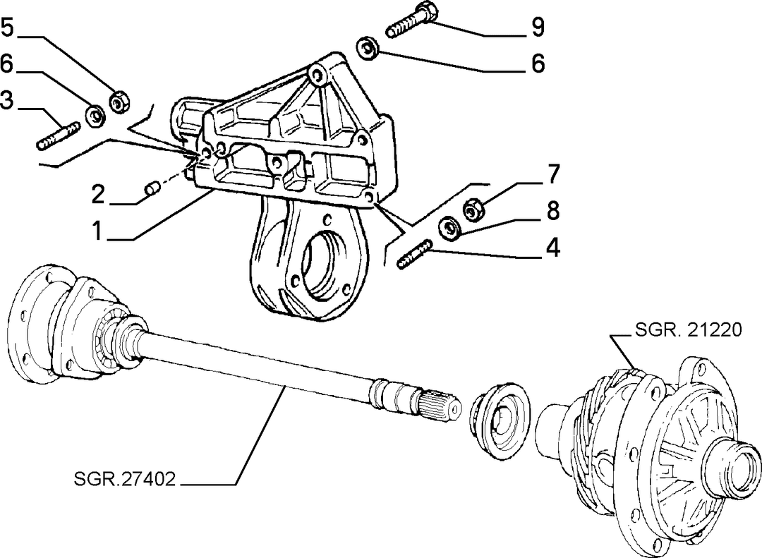 DRIVESHAFT MOUNTING