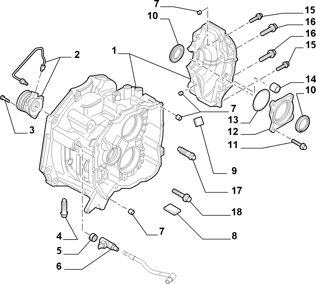 TRANSMISSION AND DIFFERENTIAL UNIT, CASING AND COVERS 5