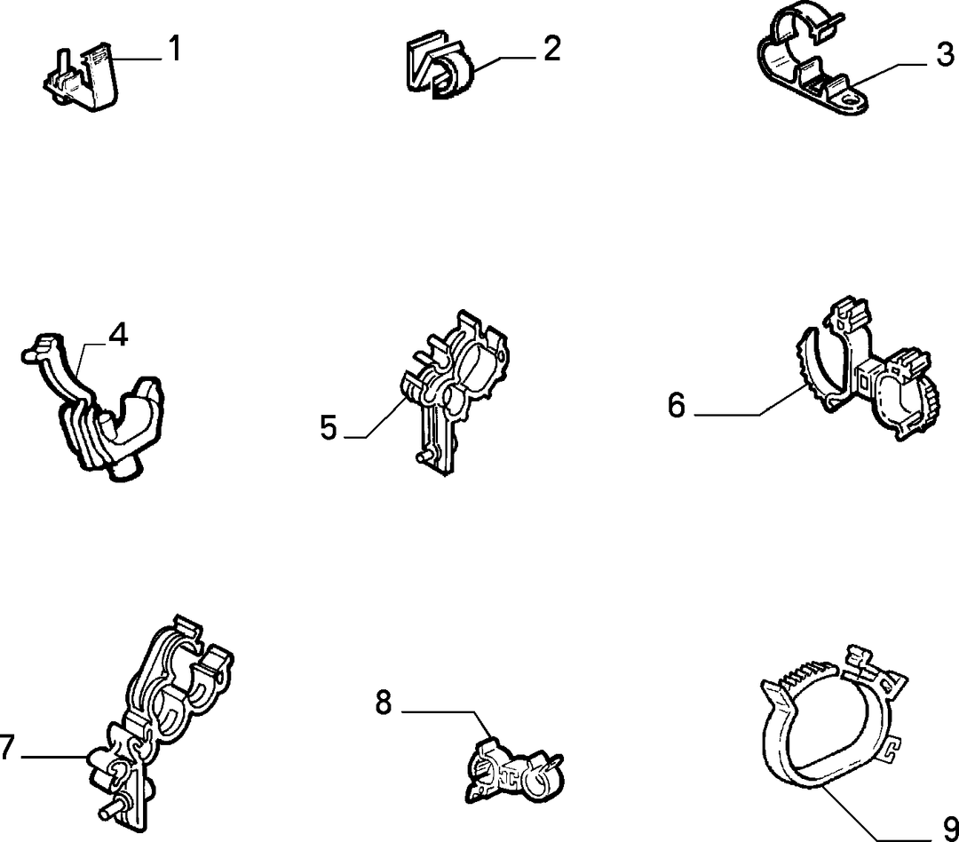 CABLE SET FIXINGS  2