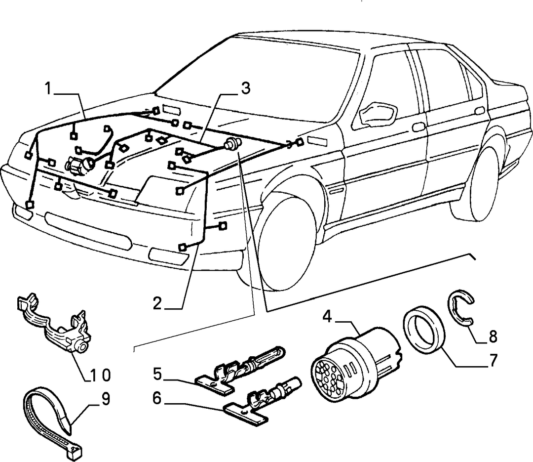 CABLE HARNESS (FRONT) 2