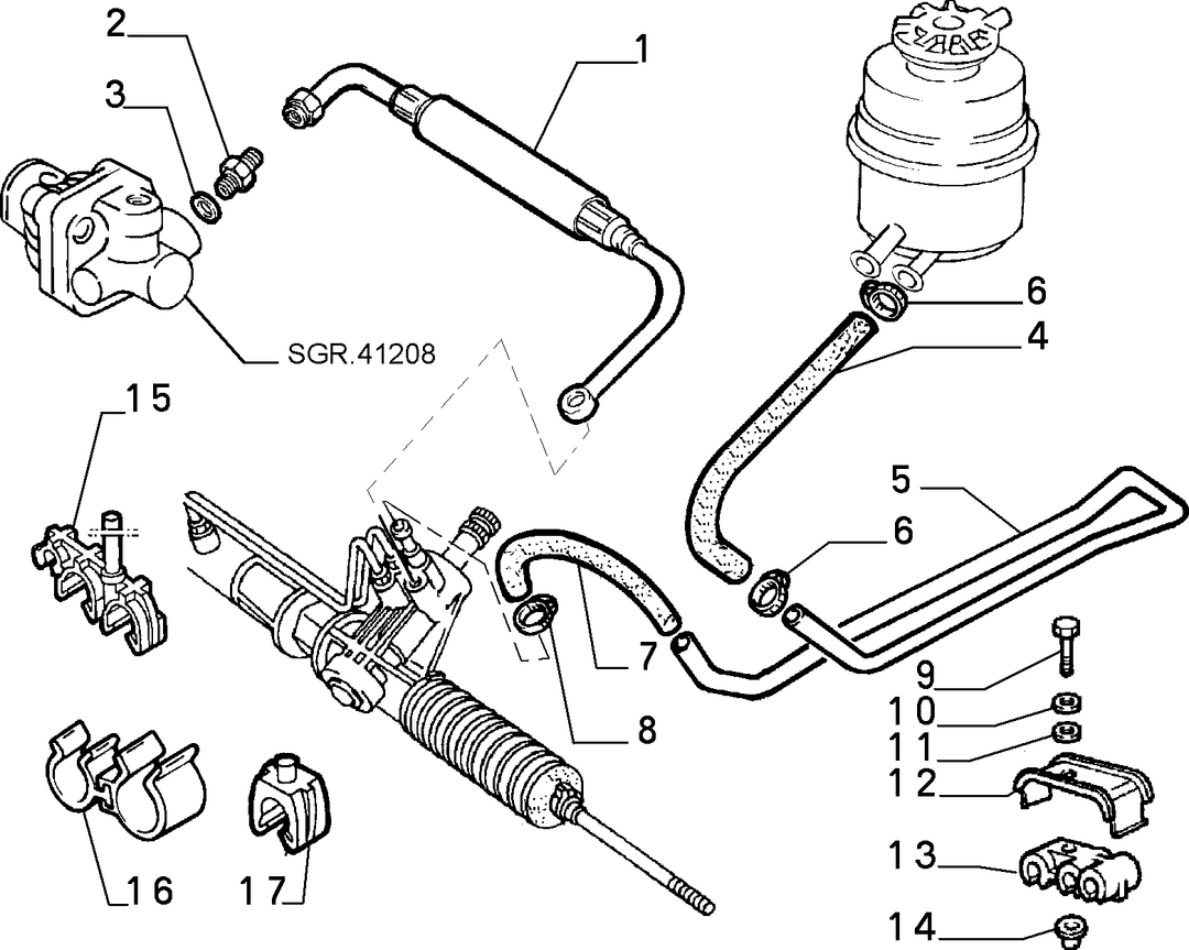 POWER STEERING HYDRAULIC SYSTEM 15
