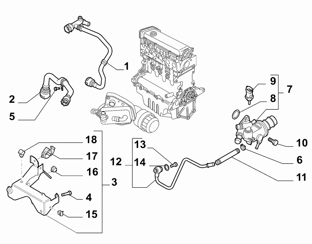 THERMOSTAT AND WATER PIPES 3