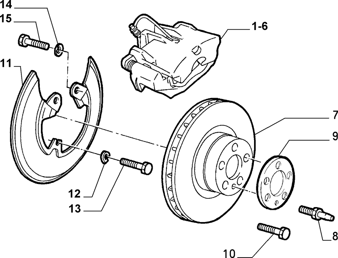 FRONT WHEEL BRAKES 1