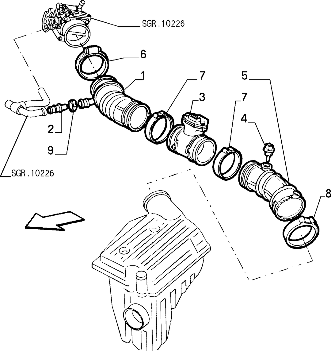 AIR FILTER AND PIPING 6