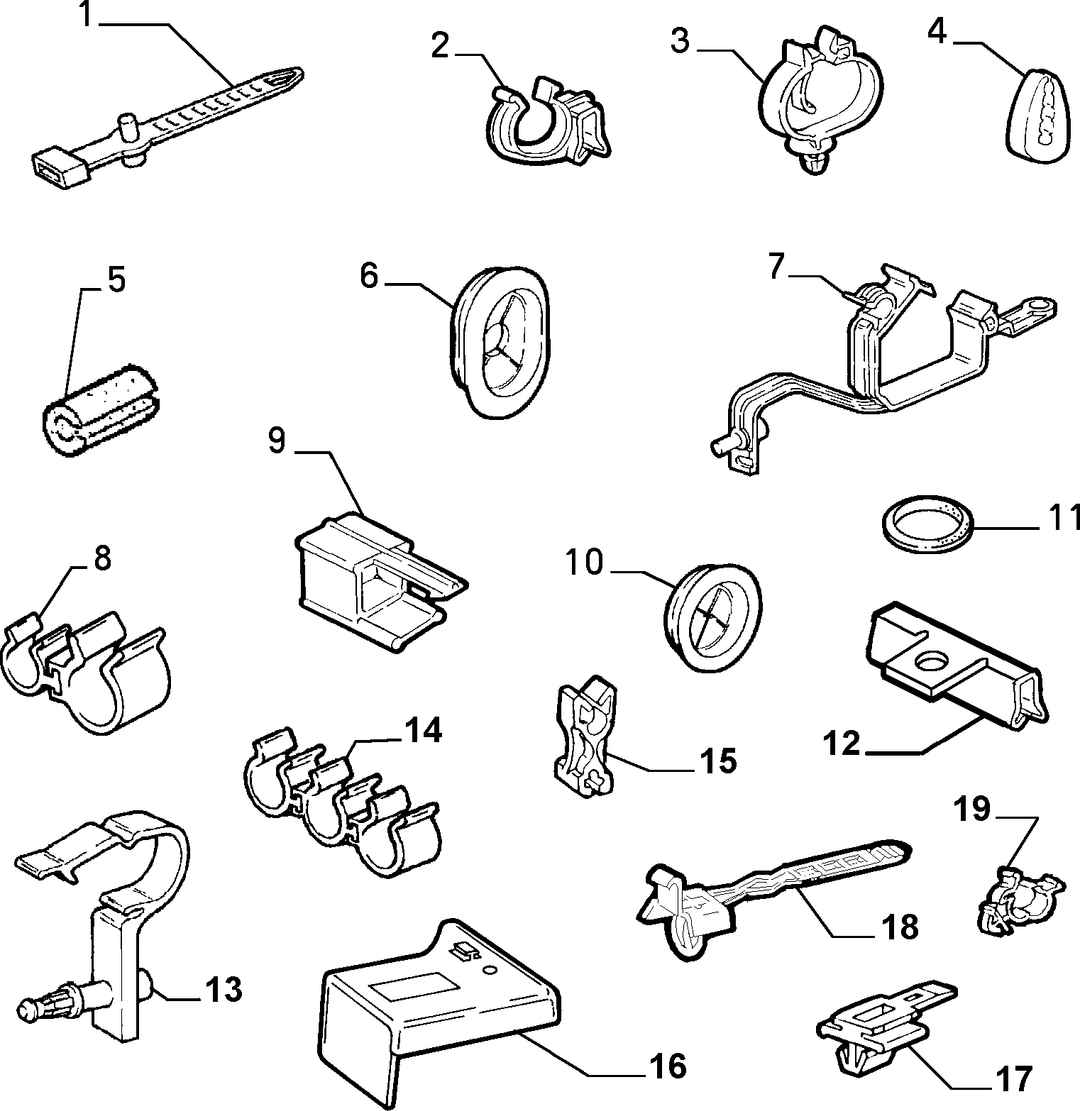 CABLE SET FIXINGS  4