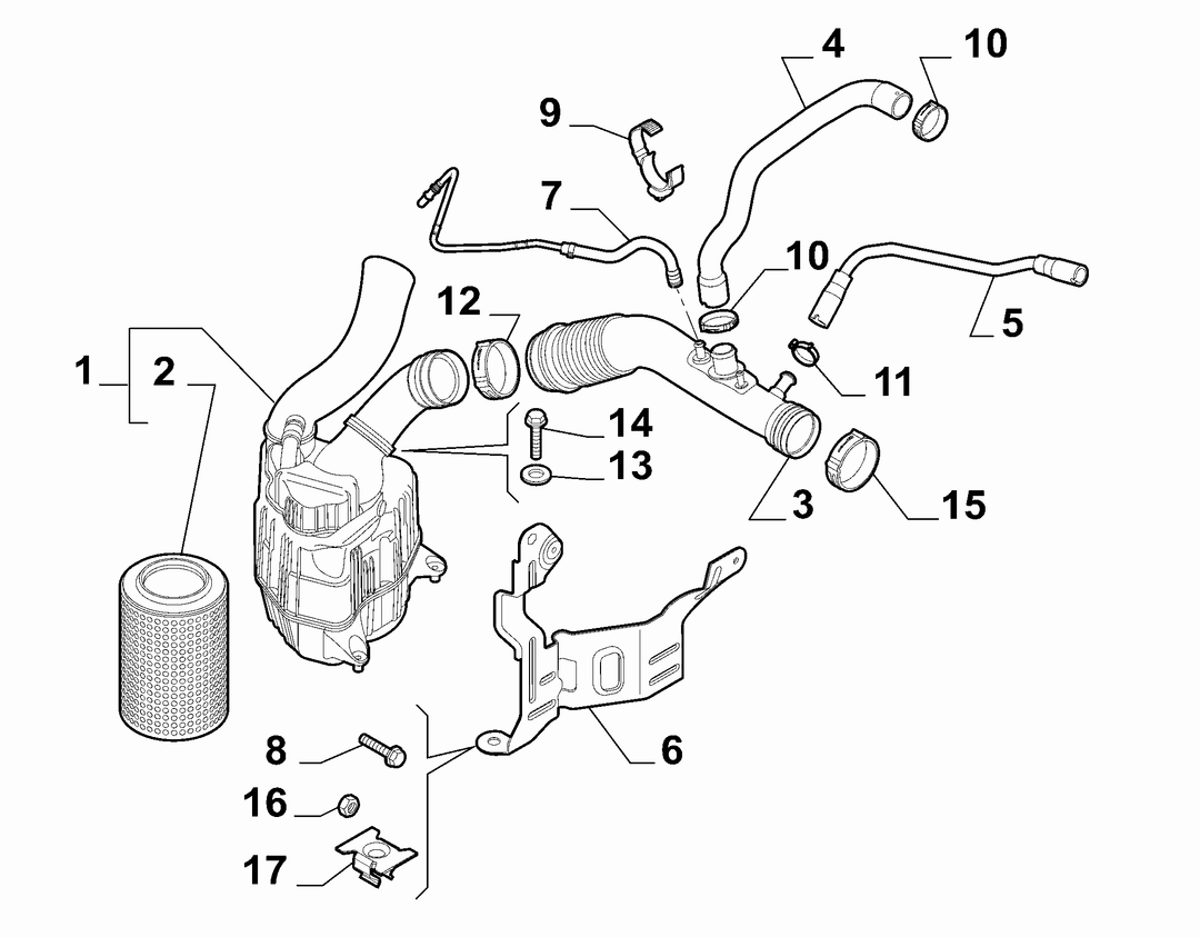AIR FILTER AND PIPING 1