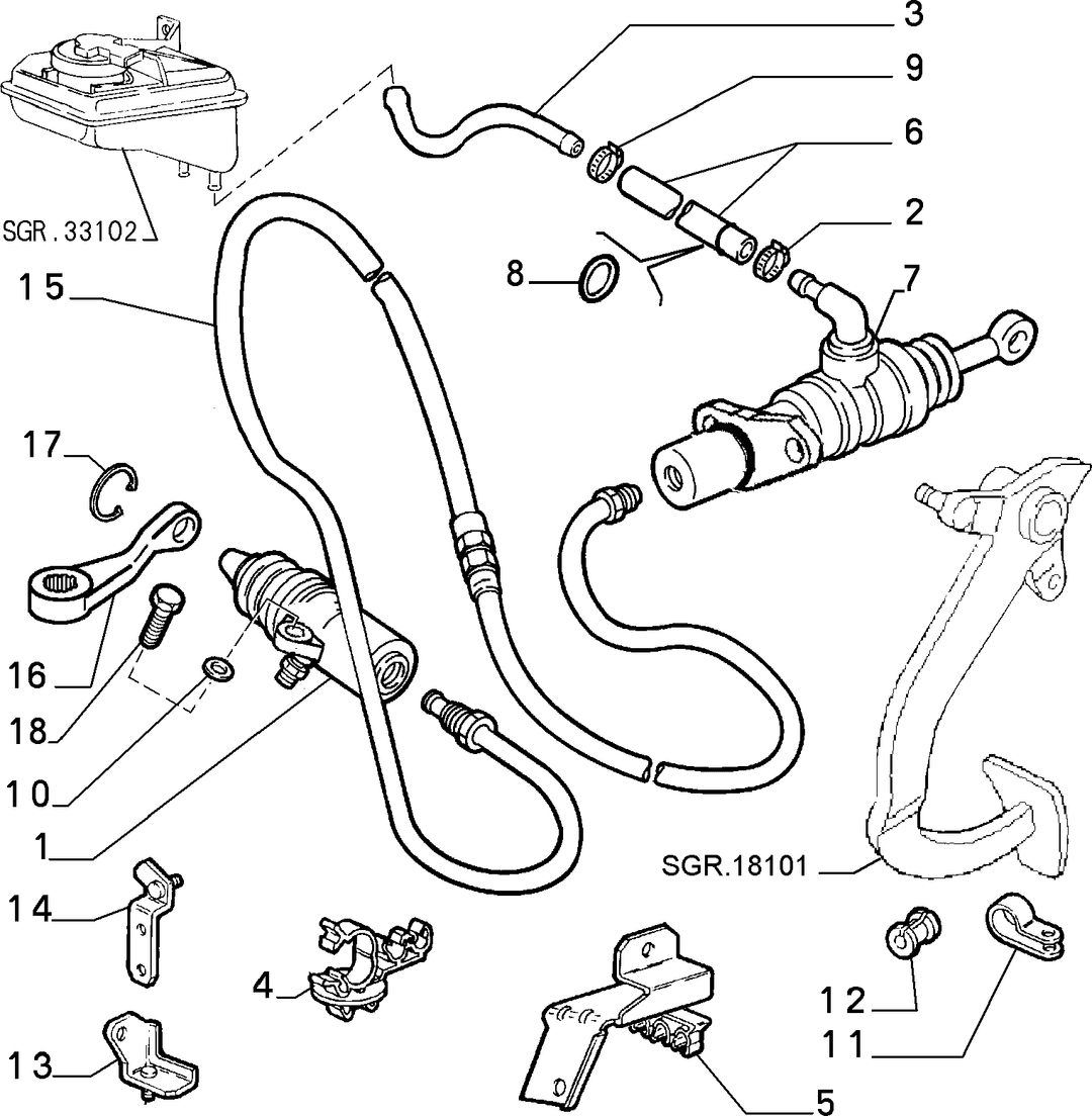 CLUTCH RELEASE HYDRAULIC CONTROL 5