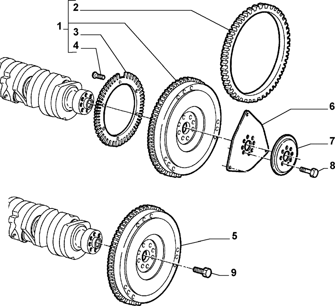 CRANKSHAFT AND FLYWHEEL 4