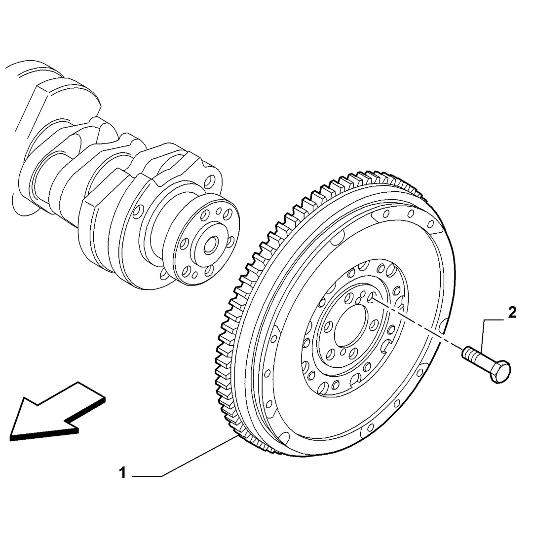 CRANKSHAFT AND FLYWHEEL 9