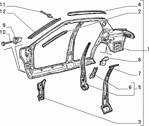 BODYSHELL, PANELS (CENTRAL PART) 