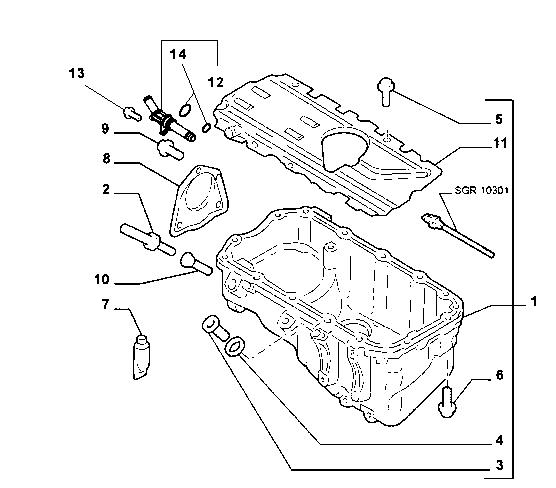 BLOCK SUMP AND COVERS 12