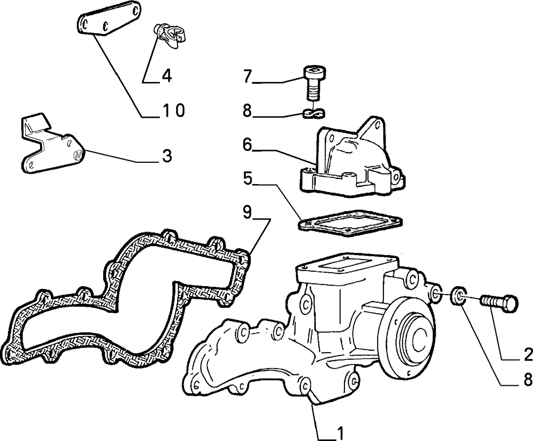 WATER PUMP AND LINES 5