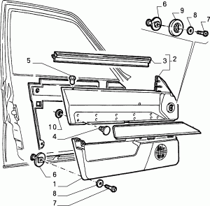 INTERIOR PANELS FOR FRONT SIDE DOORS